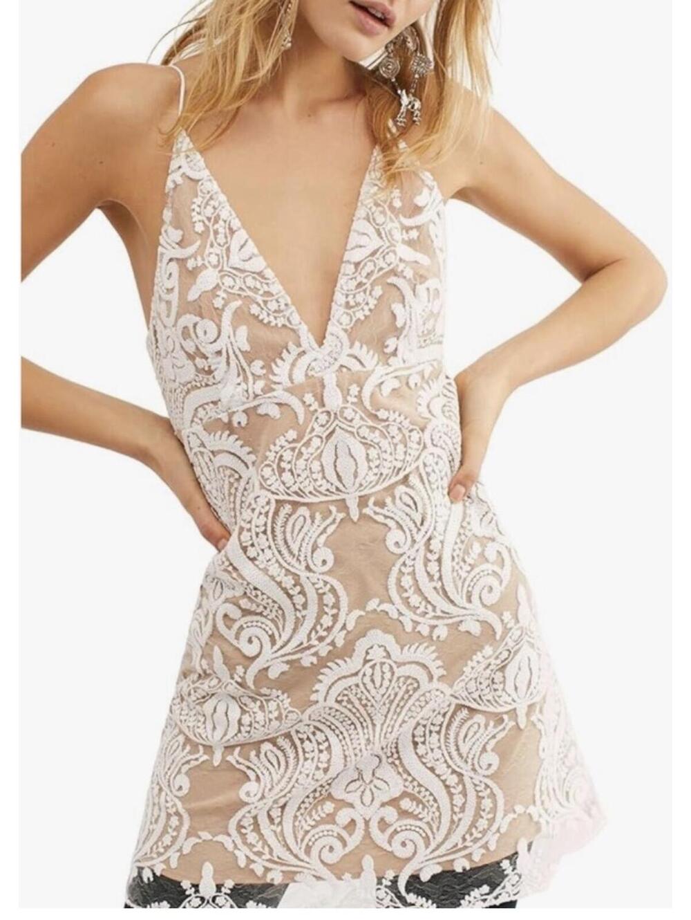 Free People Night Shimmer Mini Dress